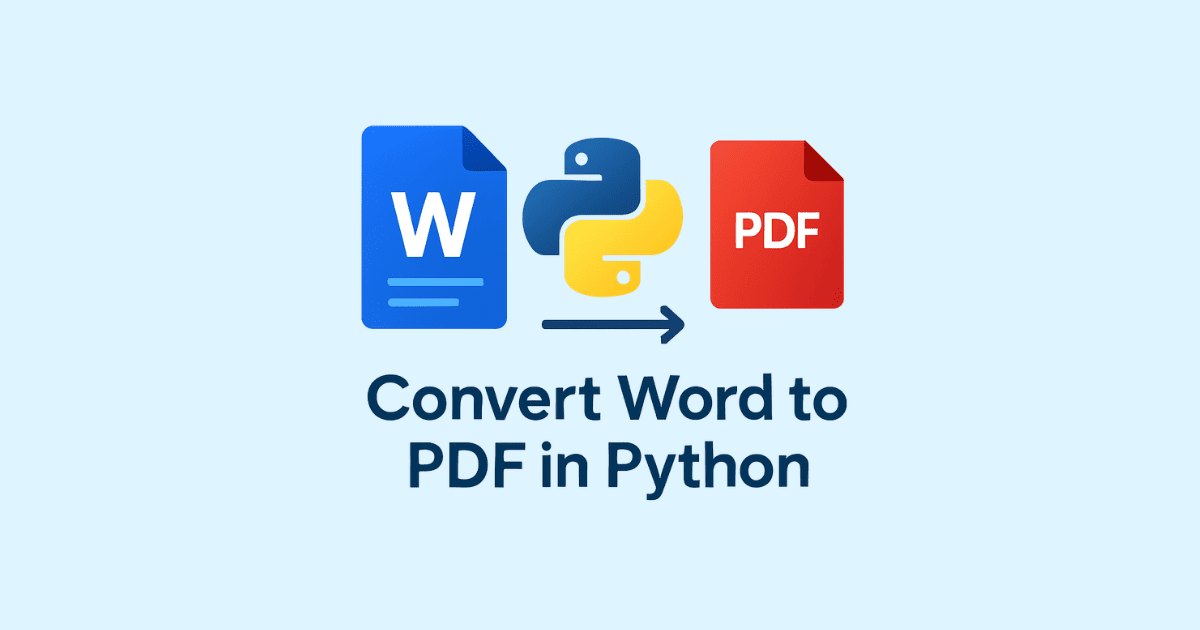 Convert Word to PDF in Python
