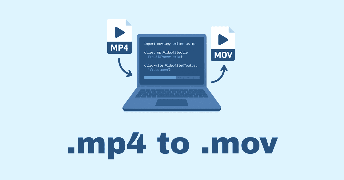Convert Video .mp4 to .mov in Python